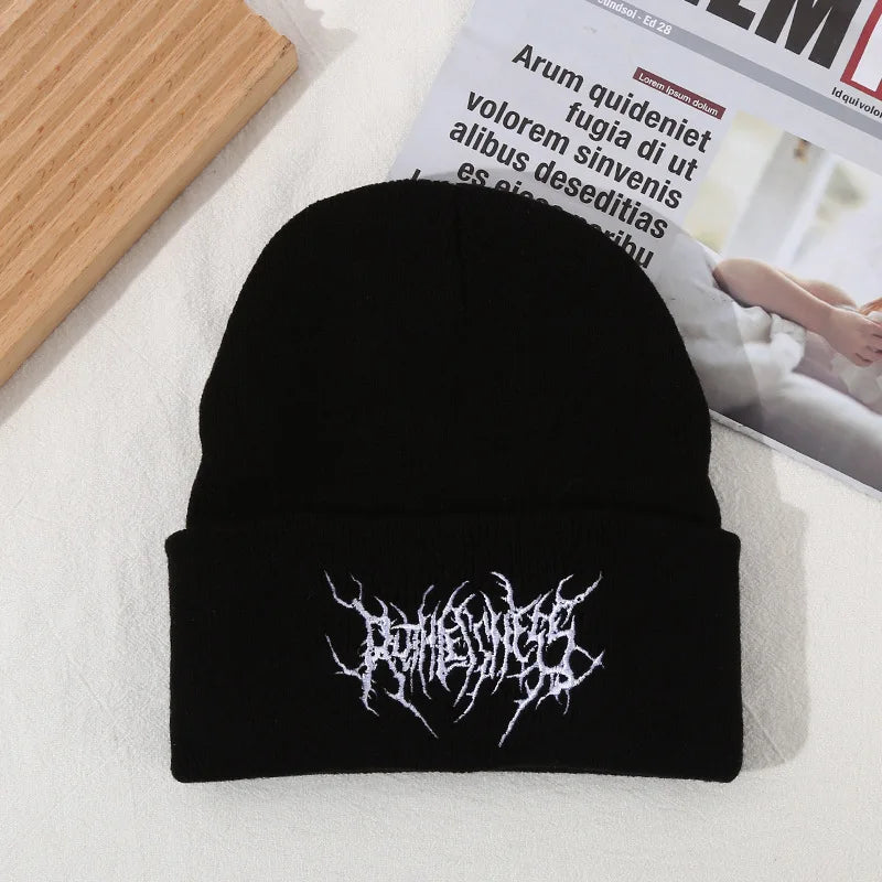 Bonnet Streetwear Brodé (Stay Cozy) – Maille Épaisse.
