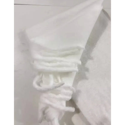 Écharpe Plaid XXL Blanche - Laine Douce.