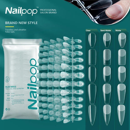 Système "Pro-Gel X" (120 Pcs) – Capsules Ongles Américaines Coffin à Coller.